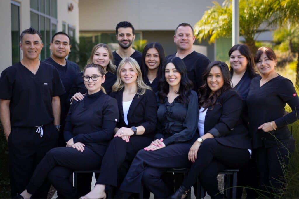 The team at the New Teeth Now San Diego office.